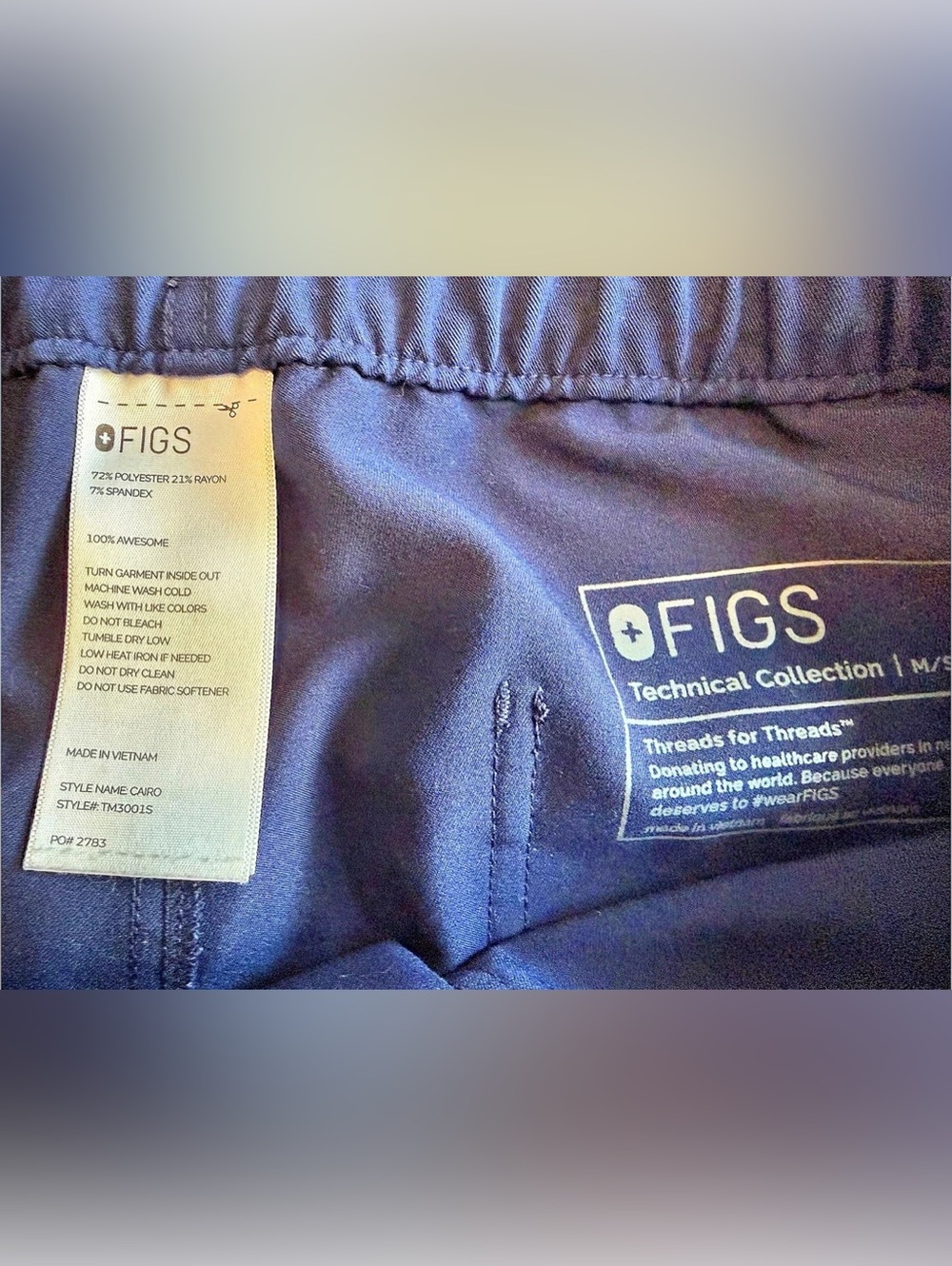 FIGS Technical Collection Scrub Set in Blue Size Medium SKU0133 - Picture 4 of 8